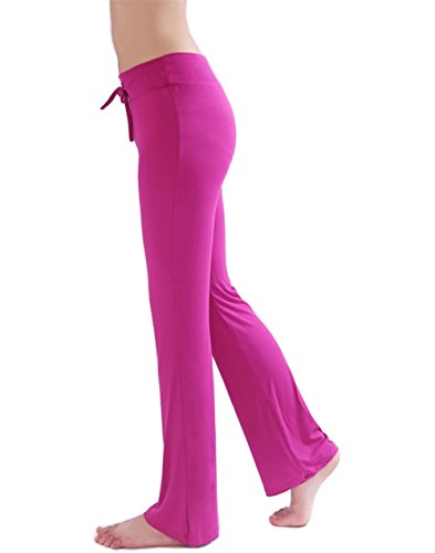 HOEREV Frauen Soft Modal Slimming Hose Yoga Hosen Pyjama-Hose - 3