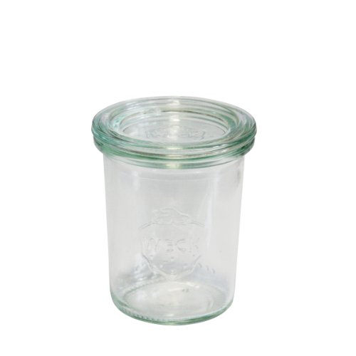 axentia Weck Dessertglas, Hochwertige Vorspeisengläser, Sturzform mit Glasdeckel, Weck Gläser für Vorspeisen und Desserts, ideal zum Anrichten und Präsentieren von Speisen, 6 Stück mit je ca. 160 ml Füllvolumen