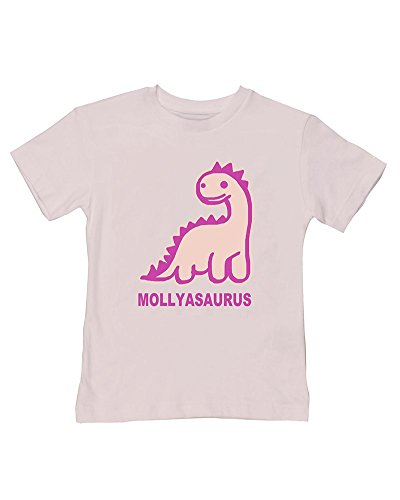Ice-Tees Personalised Dinosaur Baby Girls and Toddler t-Shirt- Your Name asaurus