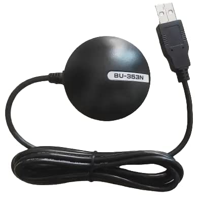 GlobalSat GPS G Star BU-353N Adhar GPS Tracker for Aadhar Center | USB GPS Receiver with USB Cable (GPS-1.5 Meter Cable)