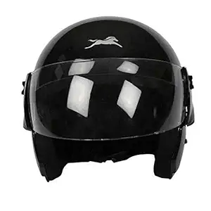 TVS FL Half Face Helmet, Black