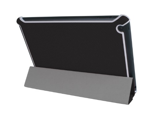 Eloja Premium PU Leder iPad Mini Tasche Hülle Case, Schwarz, mit Display Schutzfolie und Tuch
