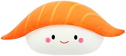 Fourth Castle Micromedia Salmon Smiling Nigiri Sushi Foam Squishy Toy