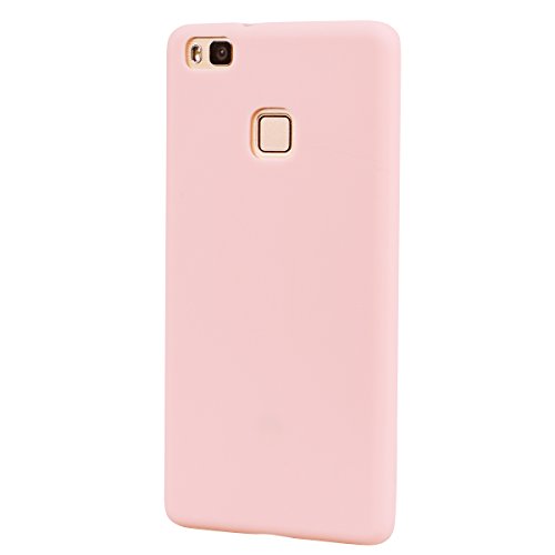Funda Huawei p9 lite Carcasa p9 lite Silicona Anfire Suave Flexible gel TPU Case para Huawei p9 lite  5 2 pulgadas  Ultra Delgado Mate Goma Protectora Bumper Tapa Anti Rasgu  os Anti Choque Ligero Funda Cubierta Candy Color Jalea Dise  o - Pink