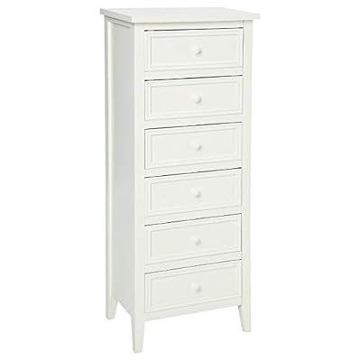 Atmosphera Chiffonnier 6 tiroirs blanc charme