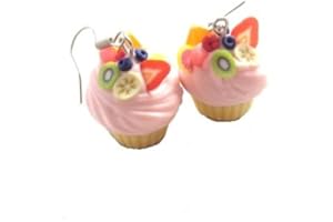 SCHMUCK-STADT Fruchtige Törtchen Ohrringe Kuchen Ohrhänger