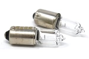 MSA 2x Parking Side Light Bulbs 'E' Approved E4 434 (H6W) 12v BAX9s Clear Bulbs