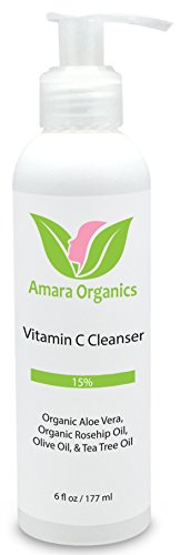 Vitamin C Facial Cleanser 15% - With Organic Aloe Vera & Rosehip Oil - 177 ml