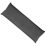 Schwangerschaftskissen Seitenschläferkissen Kissenbezug Füllkissen, erholend anschmiegsam in vielen verschiedenen Farben erhältlich (ca. 40x120 cm / anthrazit - dunkelgrau)