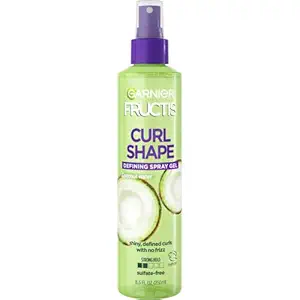 Garnier Fructis Style Curl Shape Defining Spray Gel, Curly, 8.5 oz. (Packaging May Vary)