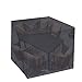Produktbild FQJYNLY Gartenmöbel Abdeckung Quadrat Staubschutzhaube Regenfestes Tuch Schutzhülle Grillabdeckung Regenfest, Oxford-Stoff, 32 Größe (Color : Black, Size : 200×140×90cm)