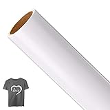 【Große Einsatzmenge】 Eine Rolle weißes HTV-Vinyl (12 Zoll * 5 Fuß) ist viel besser als Vinylplatten. Sie können die gewünschte Größe schneiden und unnötigen Abfall vermeiden.