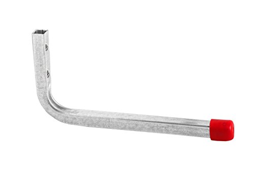 10 Stk. GedoTec® Wandhaken Stahlhaken Montagehaken Stahl verzinkt | 175 x 80 mm | Metallhaken Tragkraft 30 kg | Universalhaken – Kellerhaken oder Garagenhaken uvm. | verstärkte Ausführung mit Quadratrohr | Markenqualität für Ihren Wohnbereich - 2