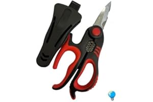 FUMASI PROFESSIONAL TOOLS BY GIMAP Forbice professionale per elettricisti in acciaio inox resistente e di lunga durata funzione spelafili zigrinatura antiscivolo lame con durezza 58 HRC isolato per tensione 1000v linea pro