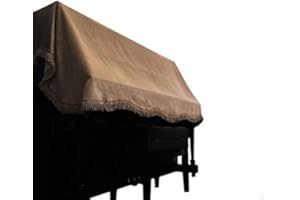 Cubierta de piano Clairevoire para pianos vertical estándar [Marrón Venecia] | Hecho a mano con tejido lujoso y duradero | Diseño minimalista universal que se adapta a la mayoría de los tamaños de piano