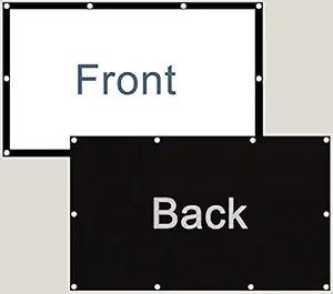 QAWACHH 100 Inches Foldable Projector Screen (White)