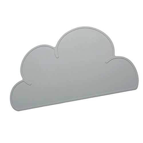 Silikon Platzset Wolke Matte Tischset Platzset Platzdeckchen Tischmatte Unterlage 47.8 x 27cm – Dunkelgrau - 6