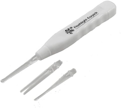 Instrument with Illuminated End for Flashlight Earwax Removal