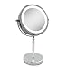 Produktbild VergrößerungsSpiegel, Tabletop Spiegel 10x 7-inch LED MakeUp Spiegel- Doppelseitig, beleuchtet 1x oder 10x Vergrößerung (10x)