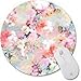 Produktbild rutschhemmenden Gummi Pad Personalisierte Runde Desktop Mauspad, Bunt, Blumen Design