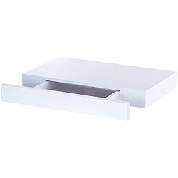 Carlo Milano Étagère Murale avec tiroir Secret - Blanc