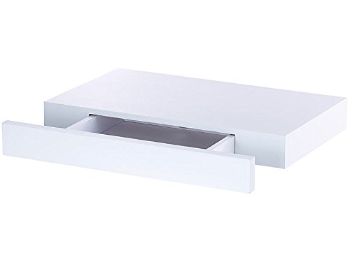 Carlo Milano Étagère Murale avec tiroir Secret - Blanc