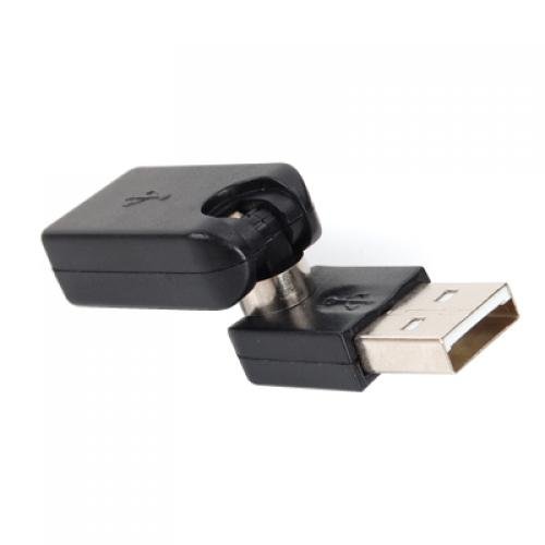 MagiDeal Swivel Twist Winkel USB 2.0 Stecker auf weibliche Kabelkonverter - 5