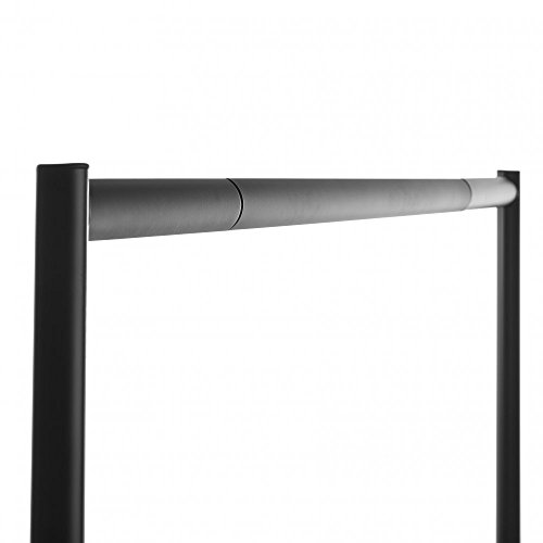 Shopfitting Warehouse Stabiler, Großer Kleiderständer, Garderobenständer – Robuste 183cm lange Profi-Kleiderstange komplett aus Stahl in Schwarz - 6