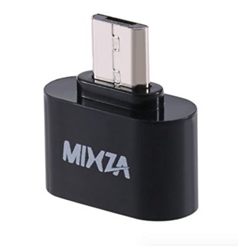 Micro USB Adapter, mixza Micro USB auf USB 2.0 Adapter – Micro USB männlich auf USB weiblich OTG adaptador- schwarz