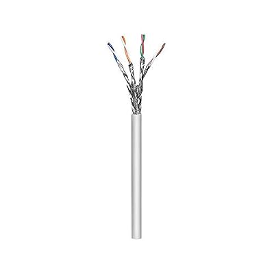 Goobay Couronne S/FTP, 4 paires, câble Cat. 6 à cuivre 100 m PIMF Flexible Gris