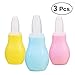Produktbild HEALIFTY 3 stücke Baby Silikon Nasensauger Safe Kleinkind Nase Reiniger Snot Vakuumsauger Weiche Spitze Reiniger Baby Care Produkte (Gelb + Rosa + Blau)