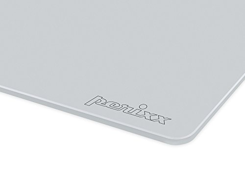 Perixx dx-4000  W  dise  o de cristal profesional alfombrilla de rat  n       ideal con rat  n l  ser uso       250  x 210  x 5  mm  color blanco