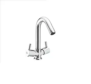 Qblu Flora Full Brass Center Hole Mixer for Wash Basin