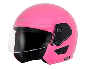 Vega Cruiser Open Face Helmet (Pink, Medium)