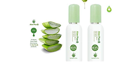 Secret Essentials - Aloe Vera en espray, 2 unidades, 99,8% de 3 años, planta de aloe orgánica para piel y cabello