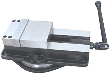 HHIP 3900-2104 Pro-Series Angle Tight, Positive Lock Milling Vise with Swivel Base, 3" Jaw Width, 3" Jaw Opening (Pack of 1)