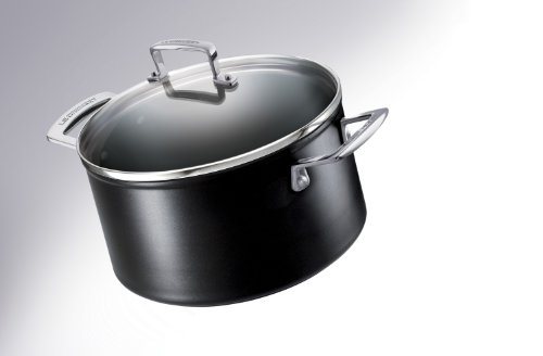Le Creuset Toughened Non-Stick Deep Casserole with Glass Lid - 20 cm
