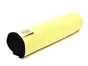 POSH-Premium Microfiber | Microfiber | Water Magnet Cleaning Cloth Towel 70x50cm 380 GSM | Multipurpose Cloth for Car Bike Kitchen and Home Cleaning (Pack of 1, Yellow)