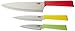 Produktbild KUHN RIKON 26689 26586 Colori Titanium Rüstmesser Graphit, 18/8 Edelstahl, Grün/Gelb/Rot