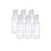 SelfTek 6Pcs 75ml Empty Refillable Bottle Portable Travel Transparent Press Bottles Cosmetic Makeup Bottles Container