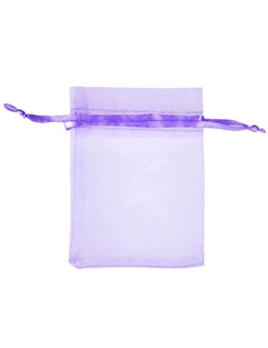 Zacoo 20 Stk.Organza Säckchen Beutel 9x12cm Lavendel