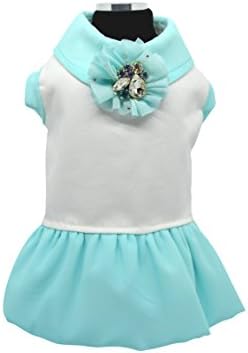 Trilly tutti Brilli Hikaru Dog's Dress, Medium, Light Blue