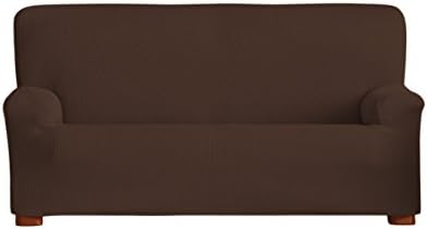 Eysa Ulises Elastic 3 Seat Sofa Cover, Brown