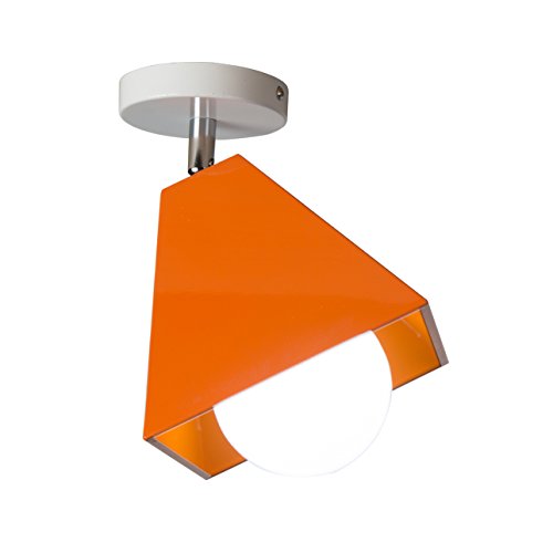 OYGROUP Plafonnier géométrique de conception simple pour salon E27 Orange