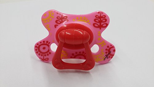 Preisvergleich Produktbild Difrax Schnuller Dental - 12+ Monate (Blumen rot / gelb)