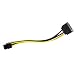 Produktbild HermosaUKnight SATA Power 15P zu 6P Mining Machine Grafikkarte Reverse Power Adapter 20cm