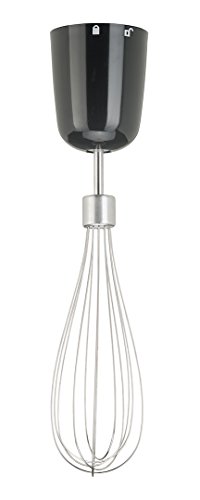 KeMar KSM-800 Basis Stabmixer mit Aufbewahrungsständer, Mixer, Handstabmixer, Food Processor, Küchenmaschine,Titan Klinge, 800 Watt, Schwarz und Edelstahl, Zubehör Set - 4