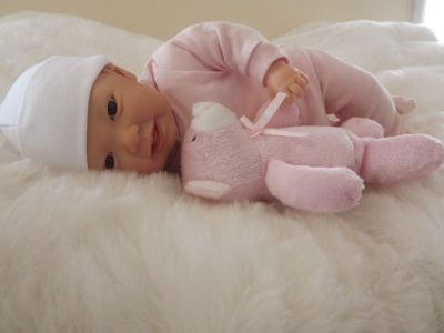 J. FREE TEDDY GIRL GZRS Childs 1st Reborn Newborn Weighted Doll Fake Toy Baby Girls Childs Birthday Christmas Gift UK Seller made by Saxon Reborns