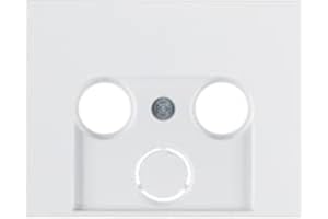 HAGER Berker - tapa p/toma tv-fm-sat blanco polar series k1/k5 Ref. 6514010120