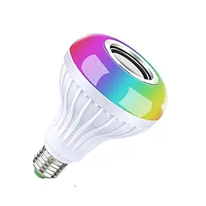 Cabriza VPQ559 LED Color Changing Bulb with Music Party Speaker with Remote Controlled Easily Connect with All Bluetooth Devices (Multi Color)